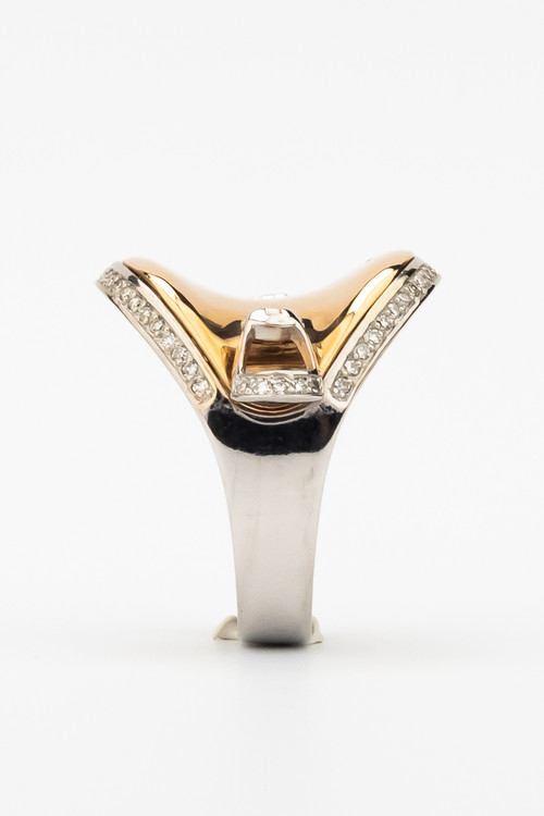 Кольцо из белого золота c бриллиантами