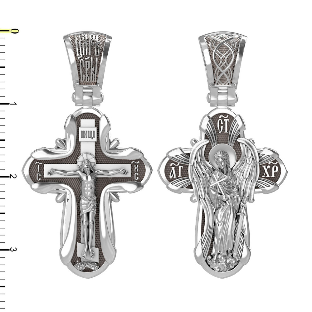 Крест из белого золота