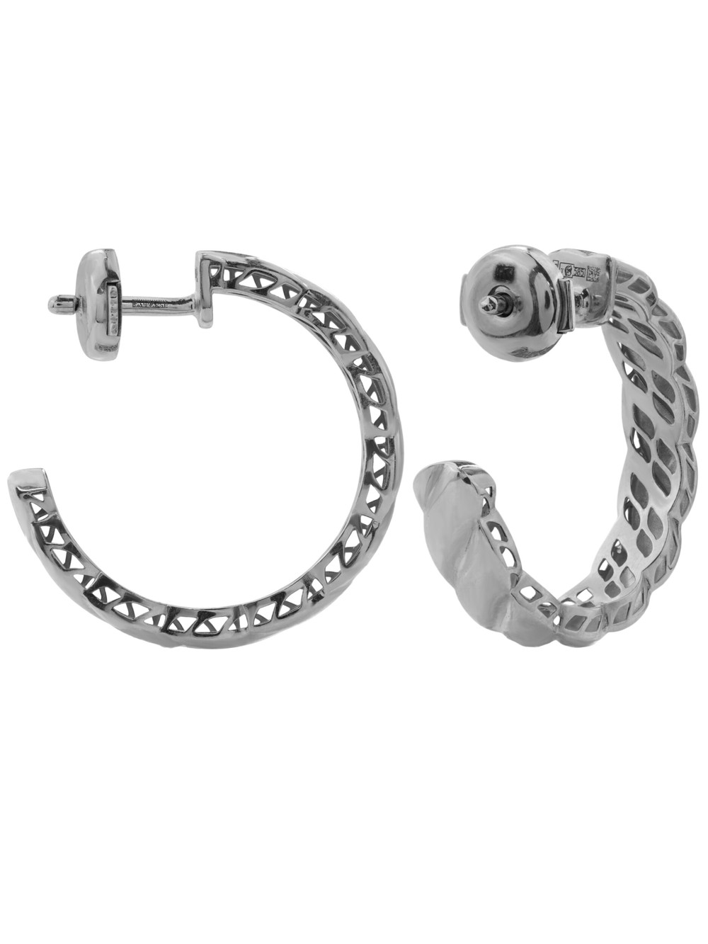 Серьги из белого золота