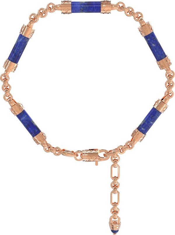 Браслет из золота c лазуритом