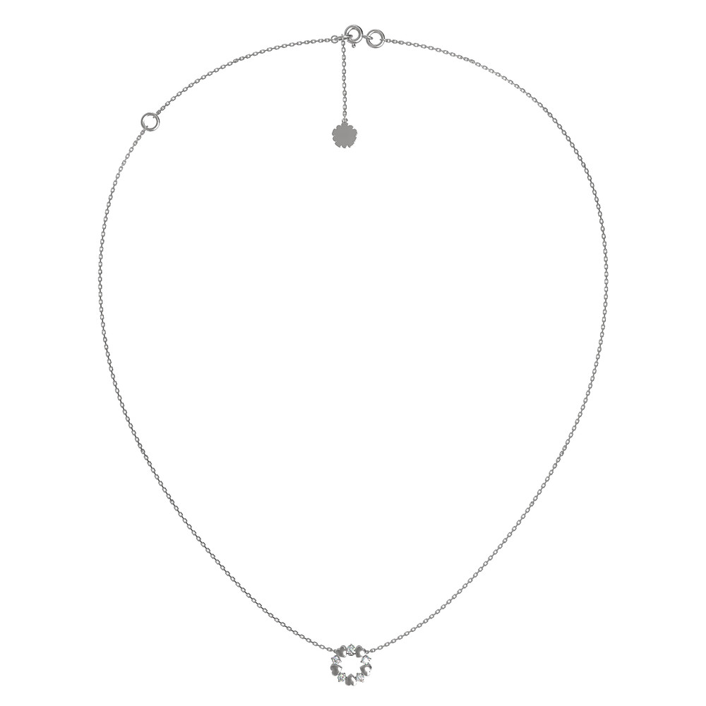 Колье из белого золота c бриллиантами