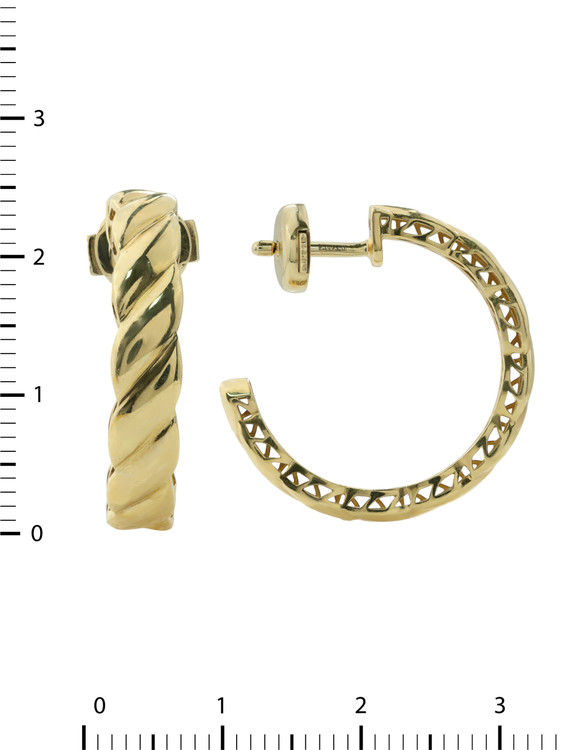 Серьги из лимонного золота