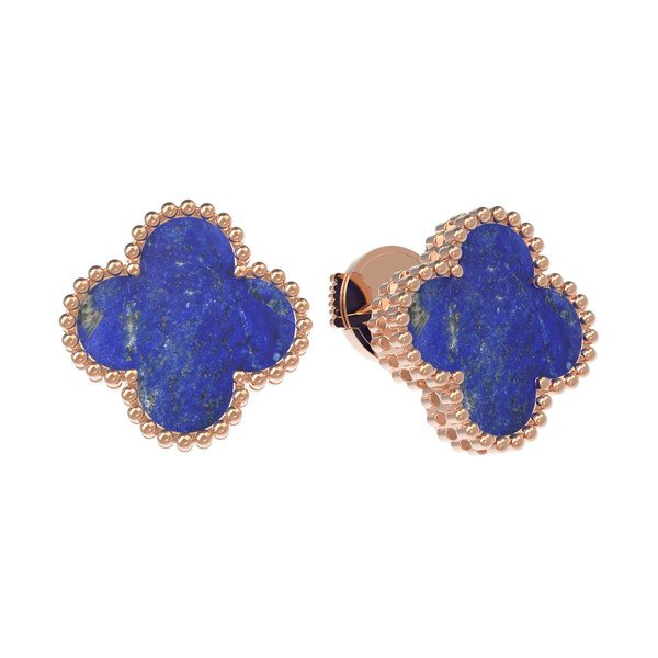 Серьги из золота c лазуритом