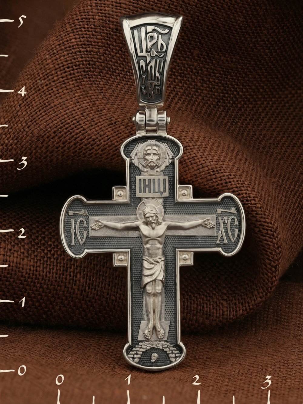 Крест из белого золота