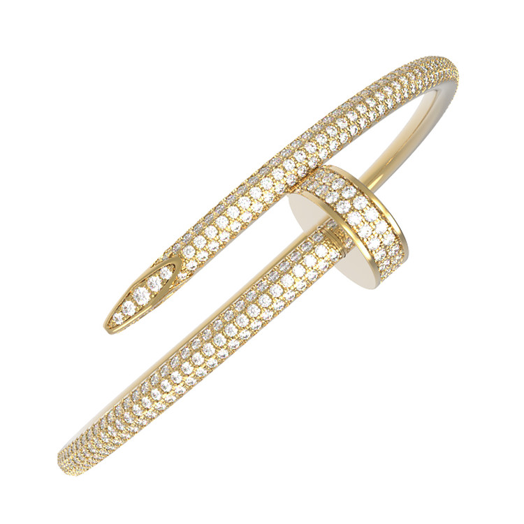 Браслет из лимонного золота c бриллиантами