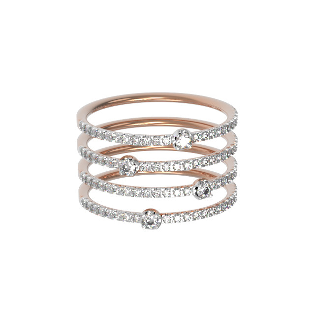 Кольцо из золота c бриллиантами