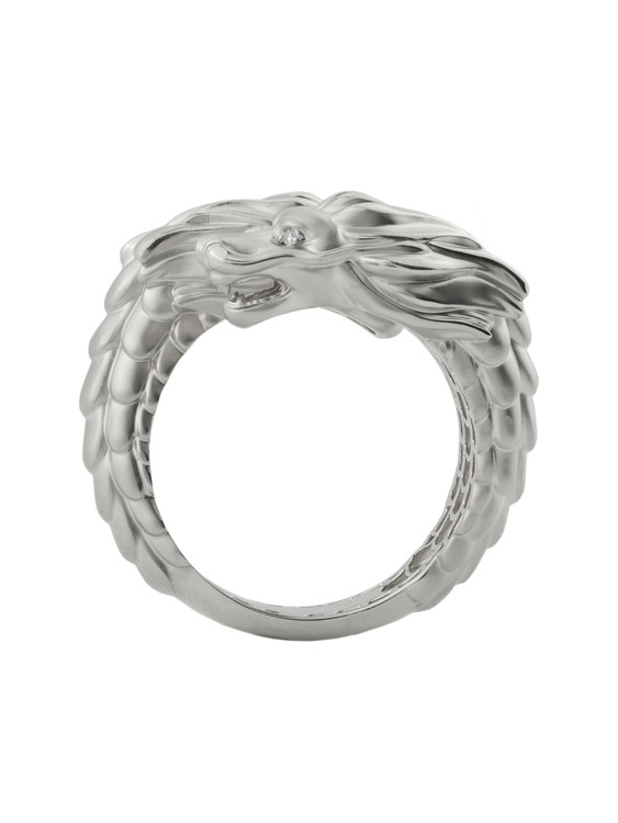 Кольцо из белого золота c бриллиантами