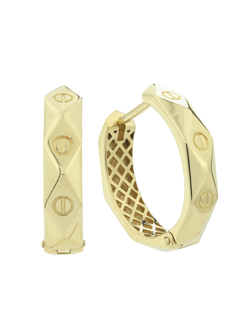 Серьги из лимонного золота