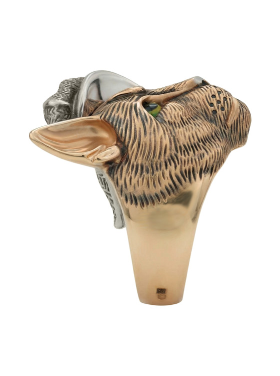 Кольцо из золота c эмаль