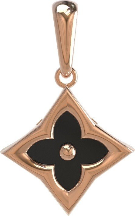 Подвеска из золота c ониксом