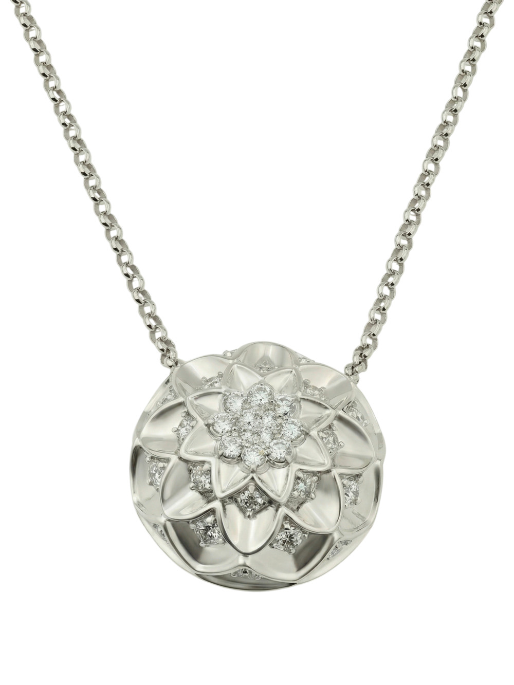 Колье из белого золота c бриллиантами