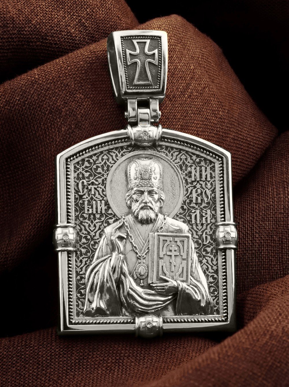 Образок из белого золота