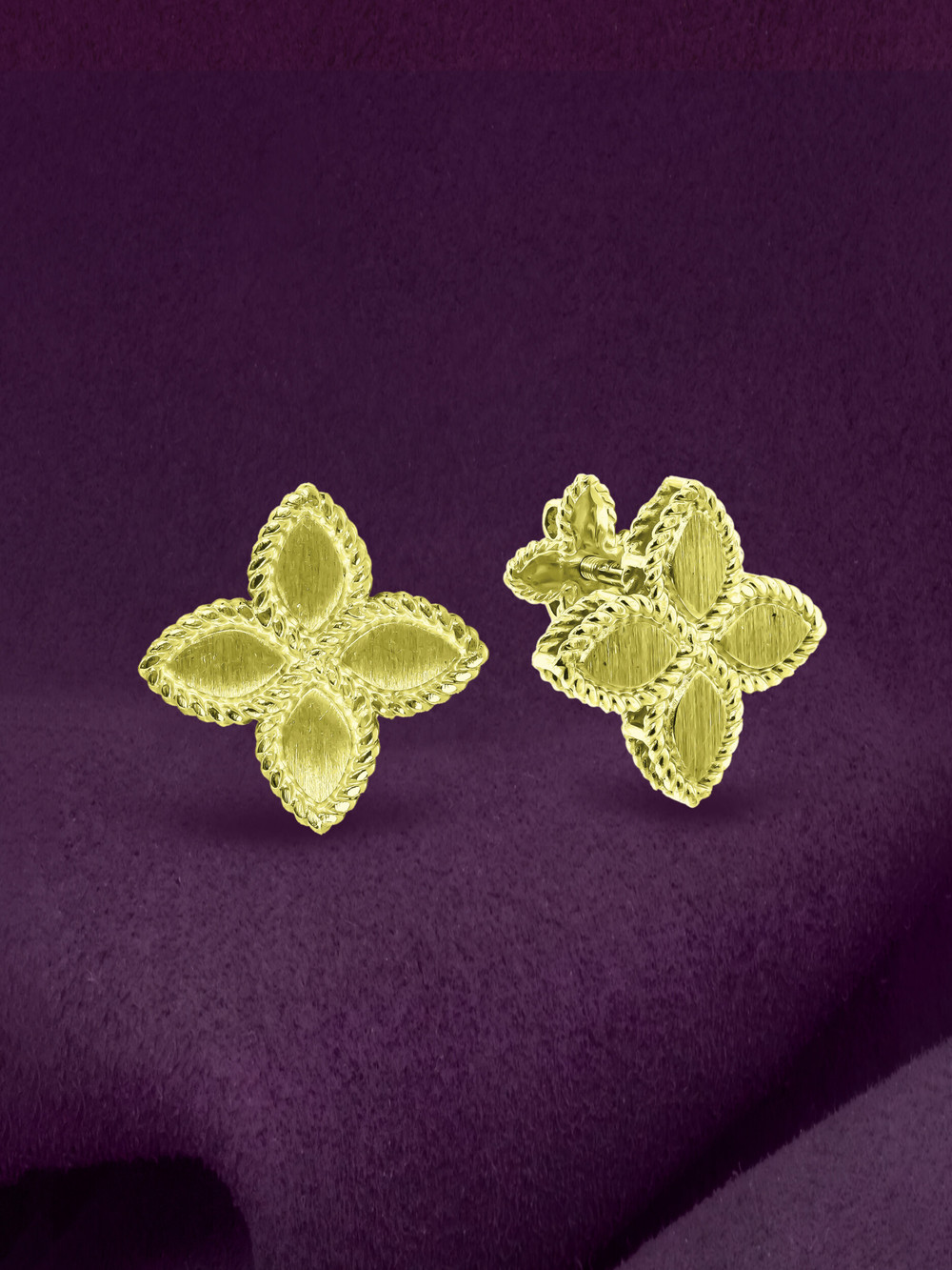 Серьги из лимонного золота