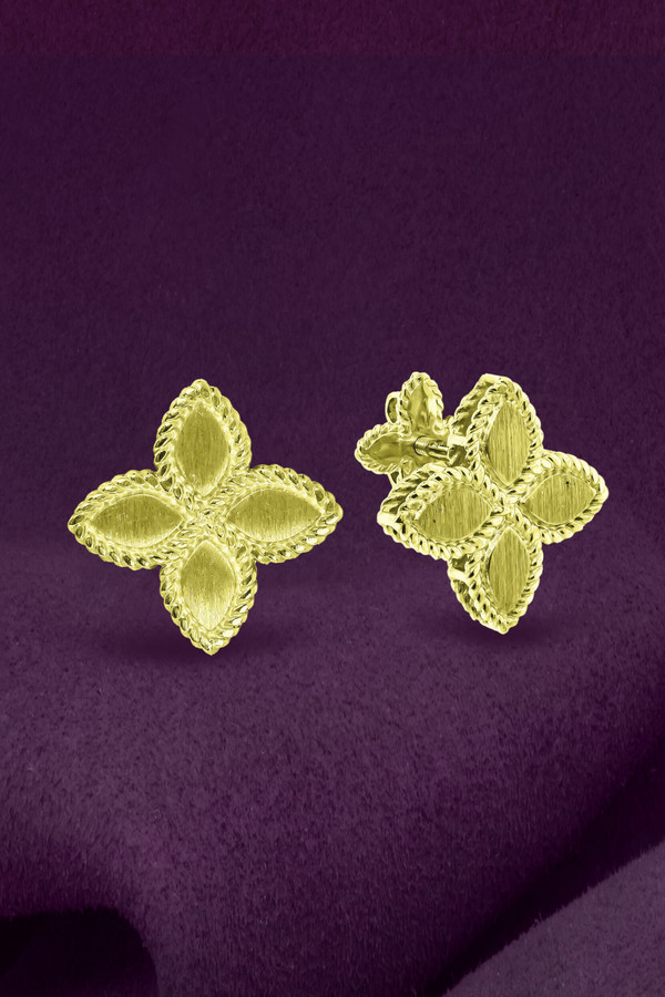 Серьги из лимонного золота