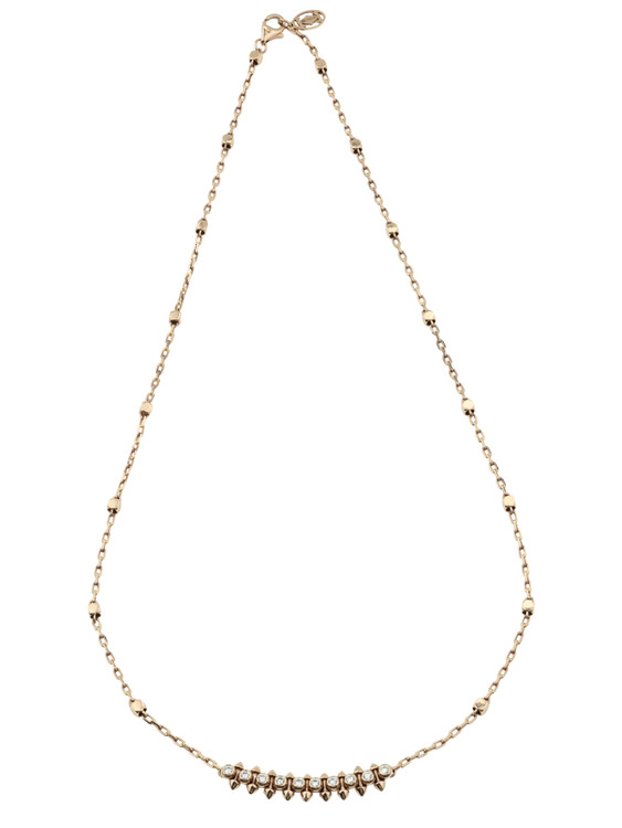 Колье из розового золота c бриллиантами