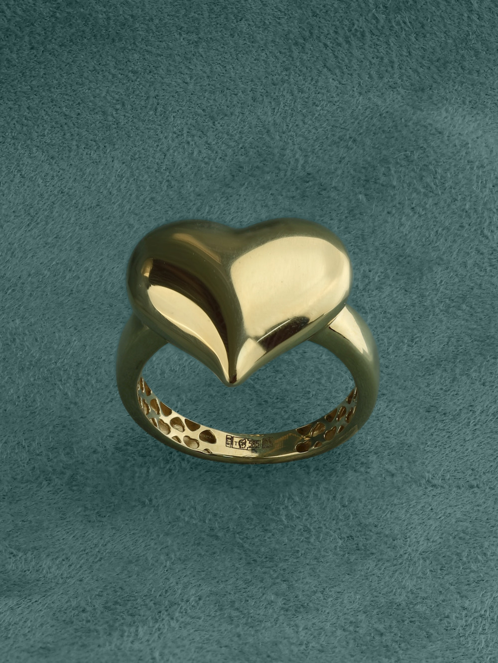 Кольцо из лимонного золота