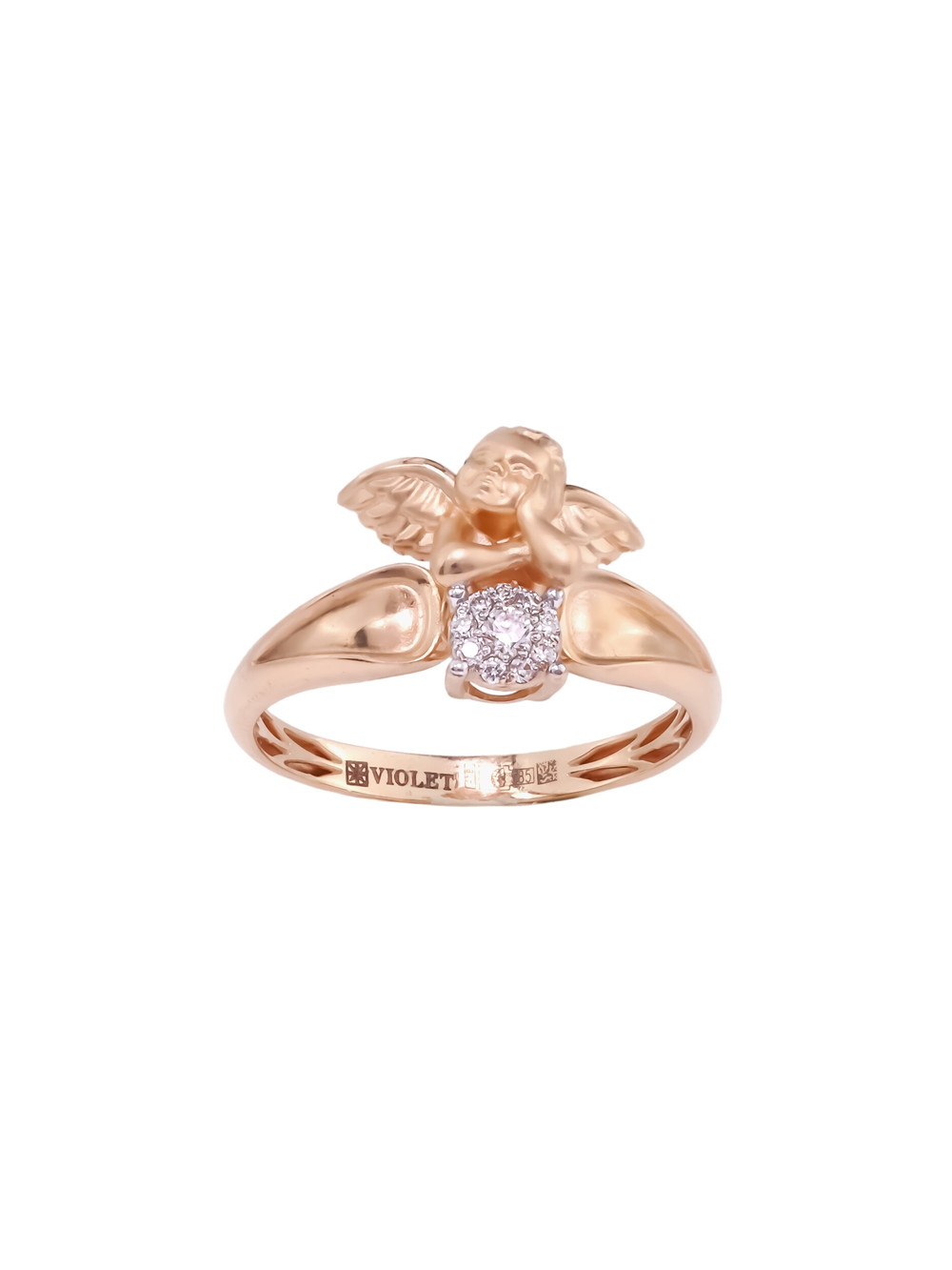 Кольцо из золота c бриллиантами