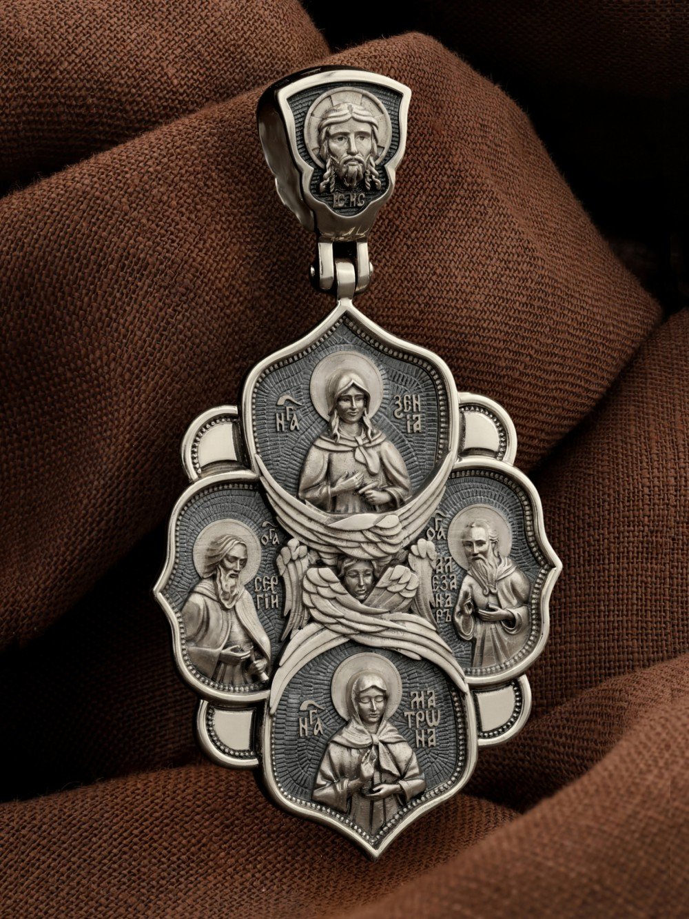 Образок из белого золота