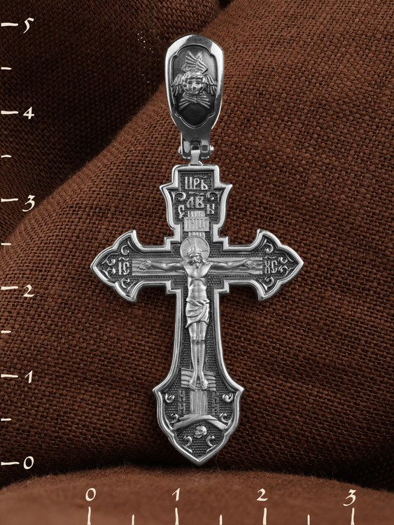 Крест из белого золота