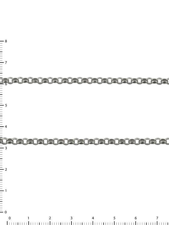 Цепь из белого золота