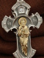 Крест из серебра и золота