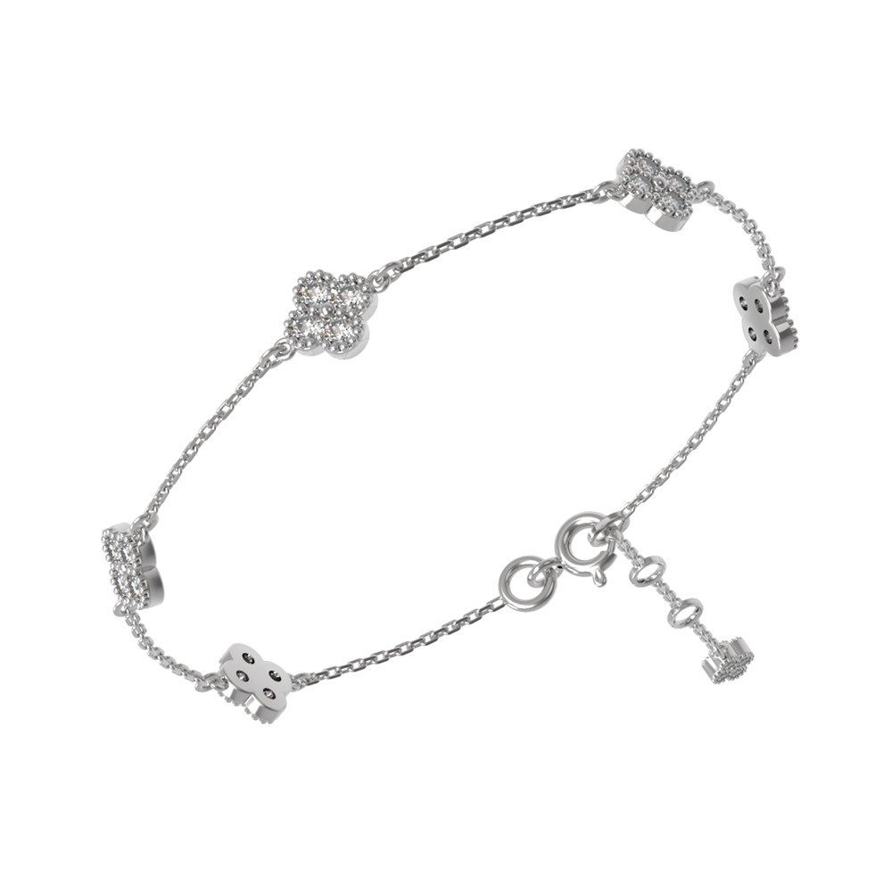 Браслет из белого золота c бриллиантами