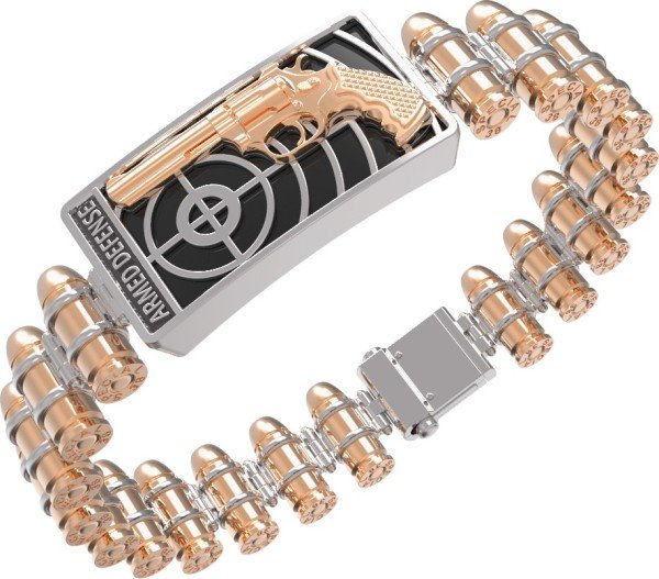 Браслет из золота c ониксом