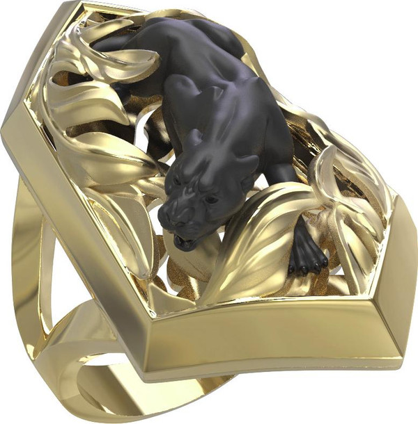 Кольцо из лимонного золота