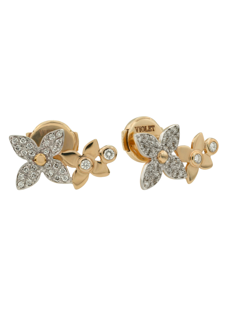 Серьги из золота c бриллиантами