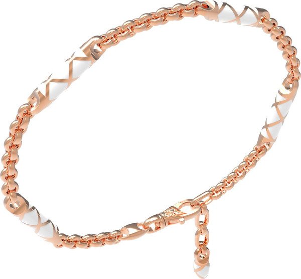 Браслет из золота c эмаль