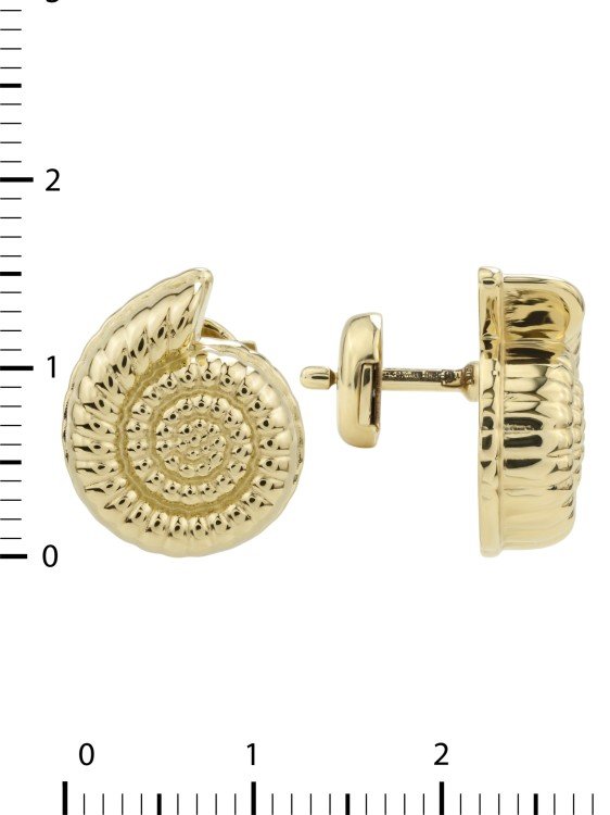 Серьги из лимонного золота