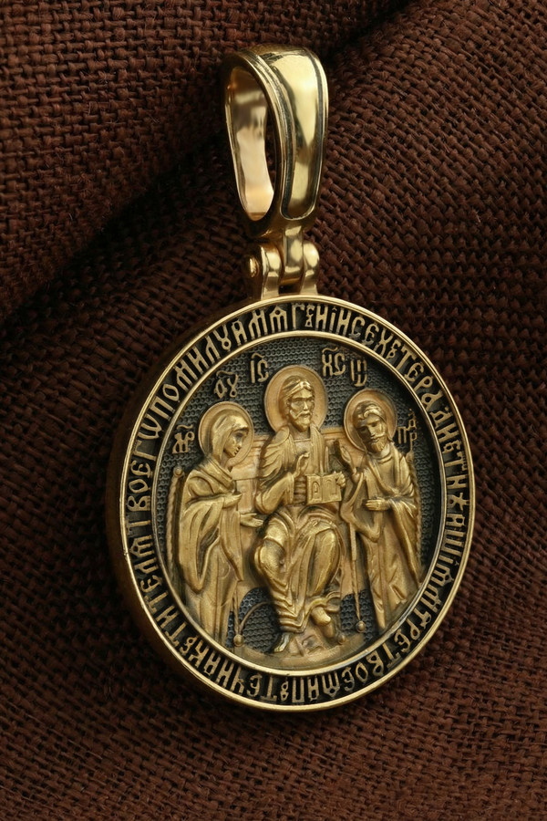 Образок из лимонного золота