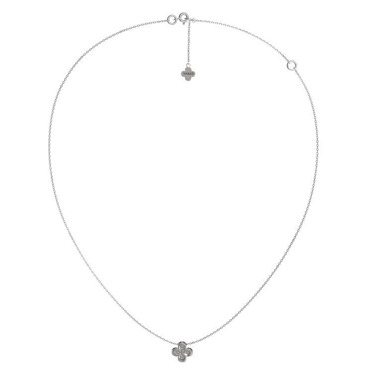 Колье из белого золота c бриллиантами