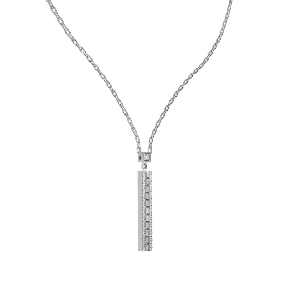 Колье из белого золота c бриллиантами