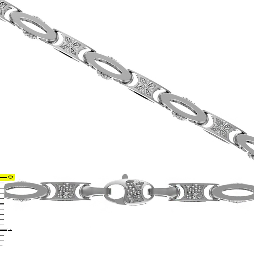 Цепь из белого золота