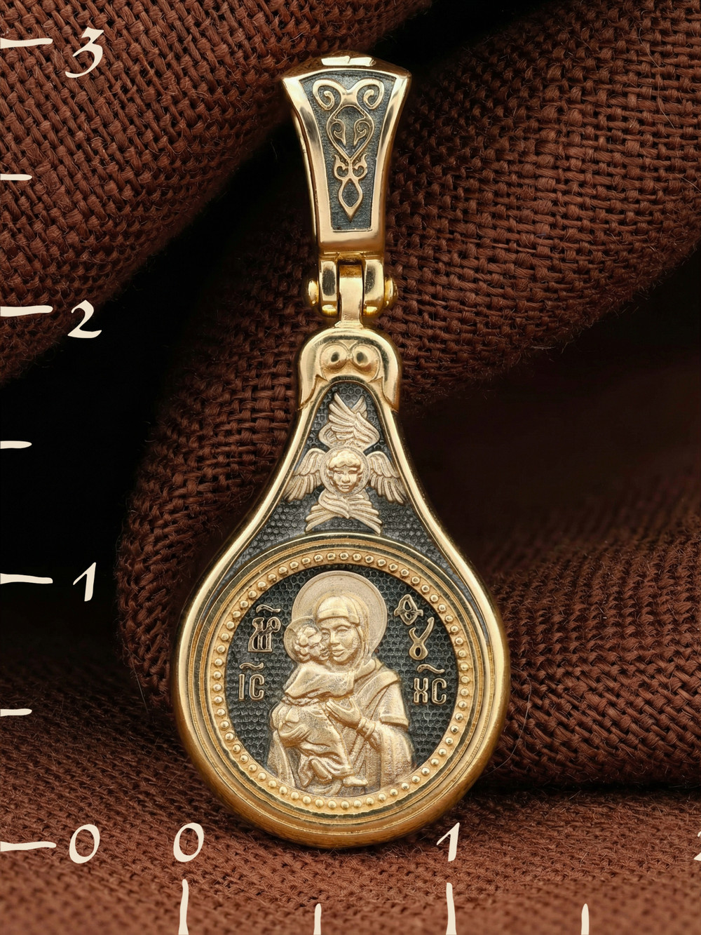 Образок из лимонного золота