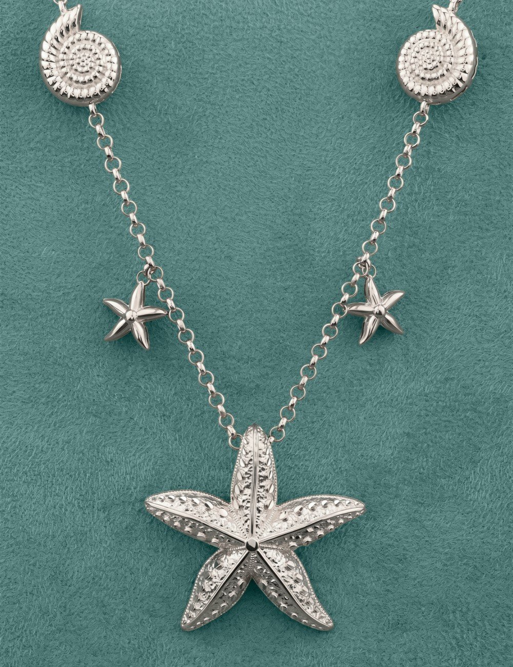 Колье из белого золота