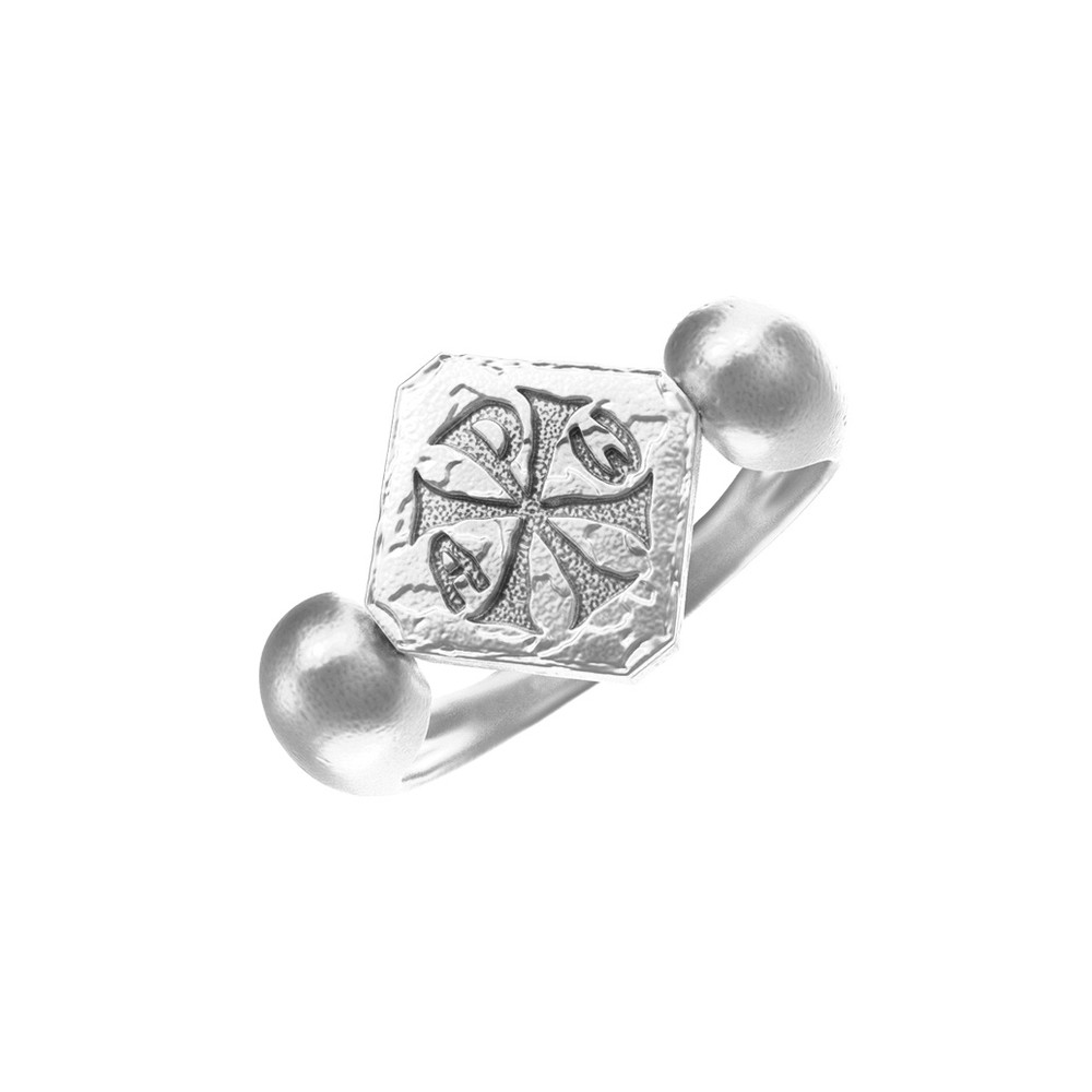 Кольцо из белого золота