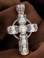 Крест из серебра и золота