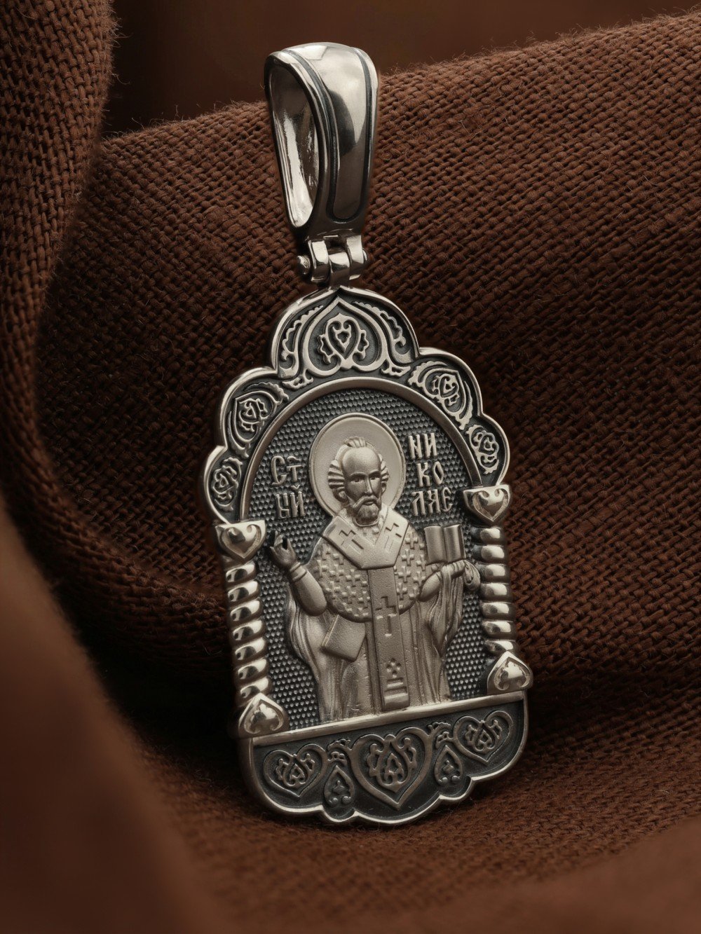 Образок из белого золота