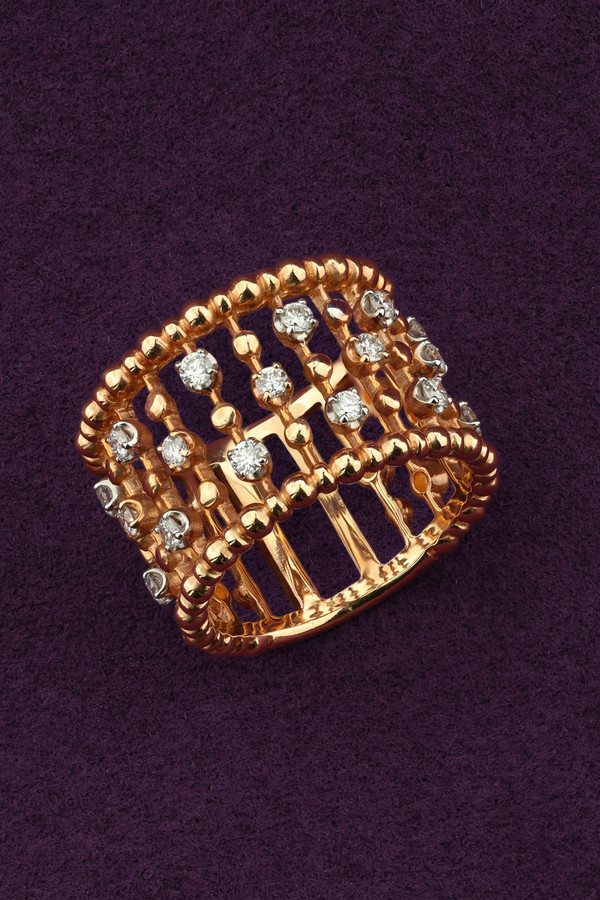 Кольцо из золота c бриллиантами