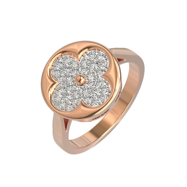 Кольцо из золота c бриллиантами