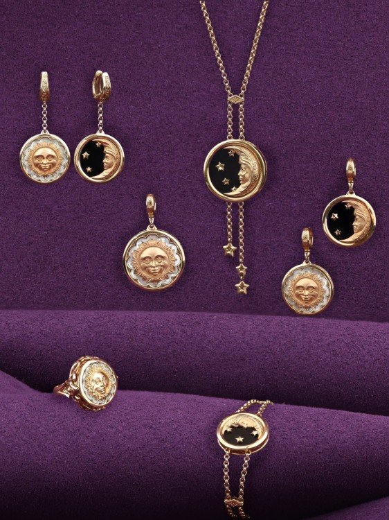 Подвеска из золота c ониксом