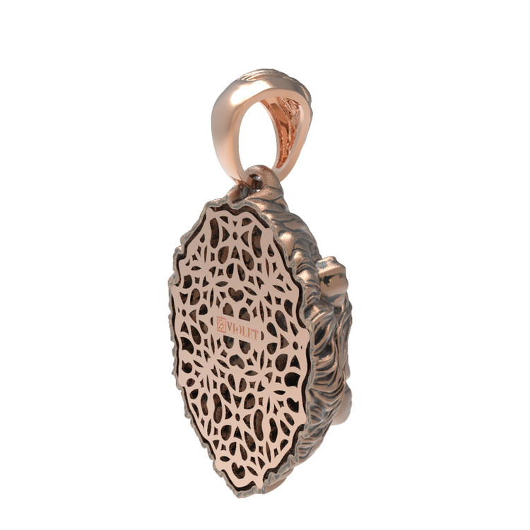 Подвеска из золота c эмаль