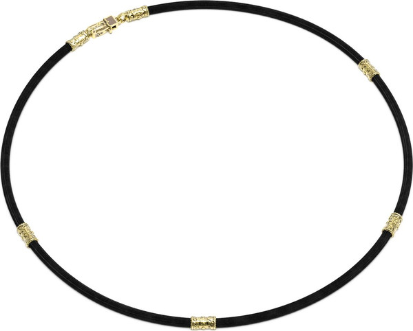 Шнурок шёлковый из лимонного золота c шёлковым шнурком