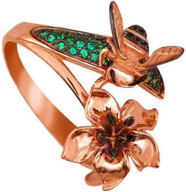 Кольцо из золота c фианитом