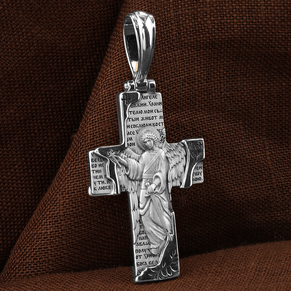 Крест из белого золота