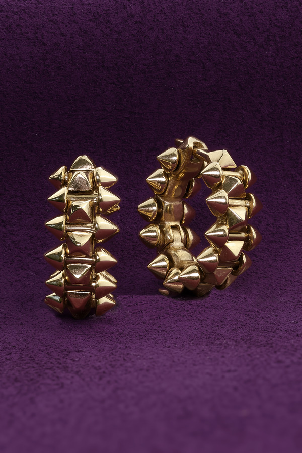 Серьги из лимонного золота