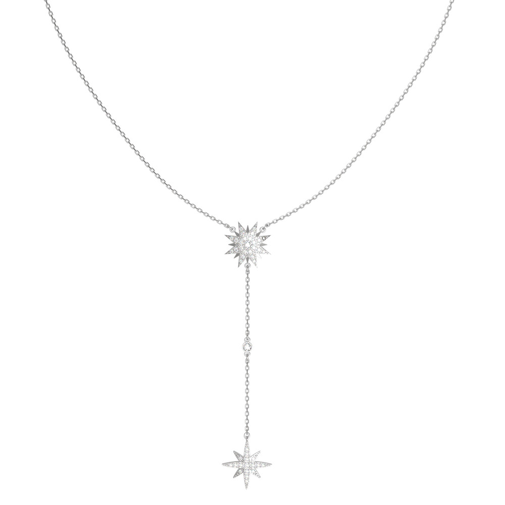 Колье из белого золота c бриллиантами