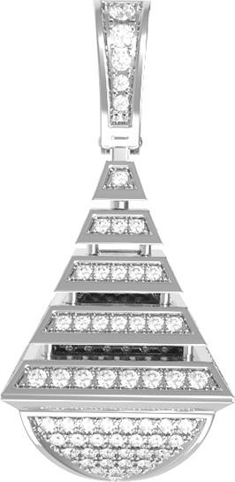 Подвеска из белого золота c бриллиантами